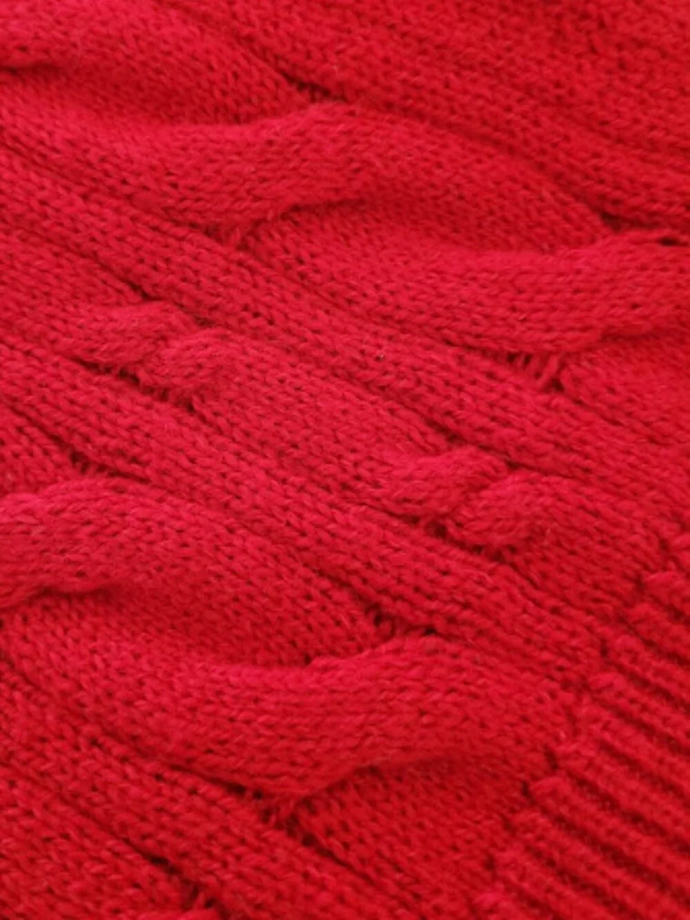 Talbots Red Knit Scarf